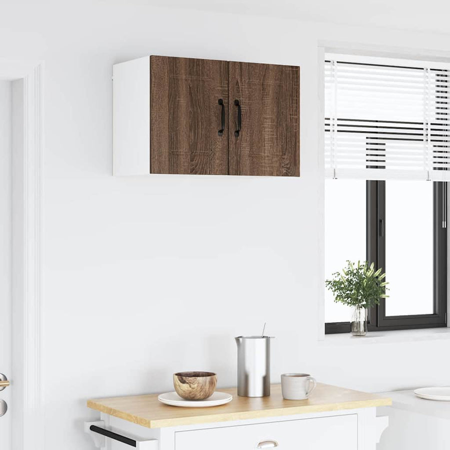 Keukenkast aan de muur Bruin Eiken 30 x 31 x 40 cm Bewerkt hout
