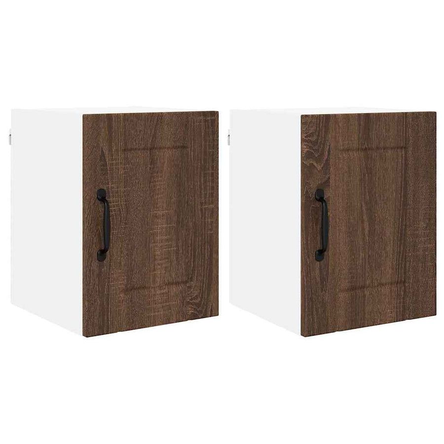 Keukenkast aan de muur 2 pcs Bruin Eiken 30 x 31 x 40 cm