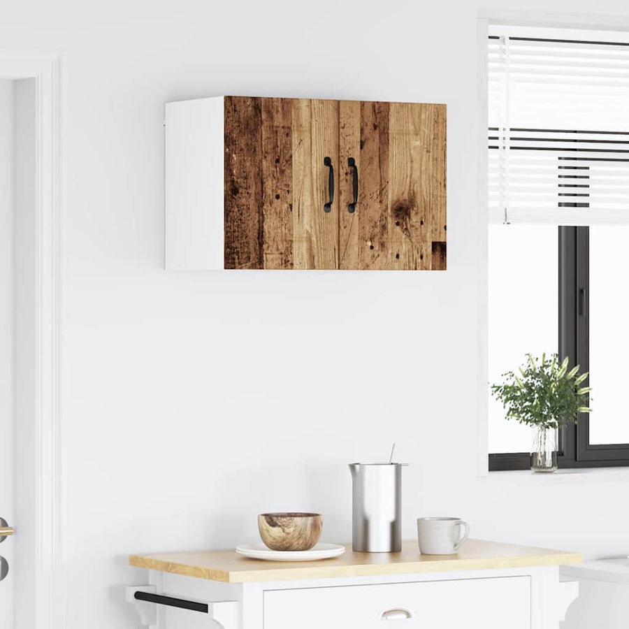 Keukenkast aan de muur met plank 2 pcs Oud Hout 30 x 31 x 40 cm