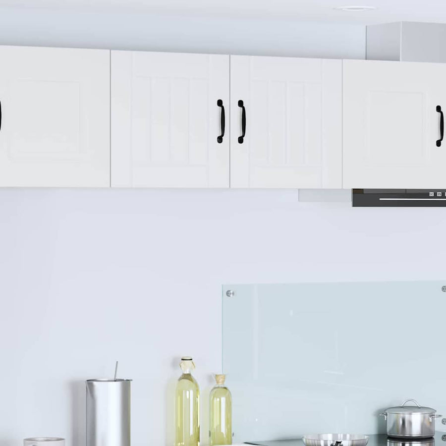 Keukenkast aan de muur 2 pcs Wit 40 x 31 x 40 cm Bewerkt hout
