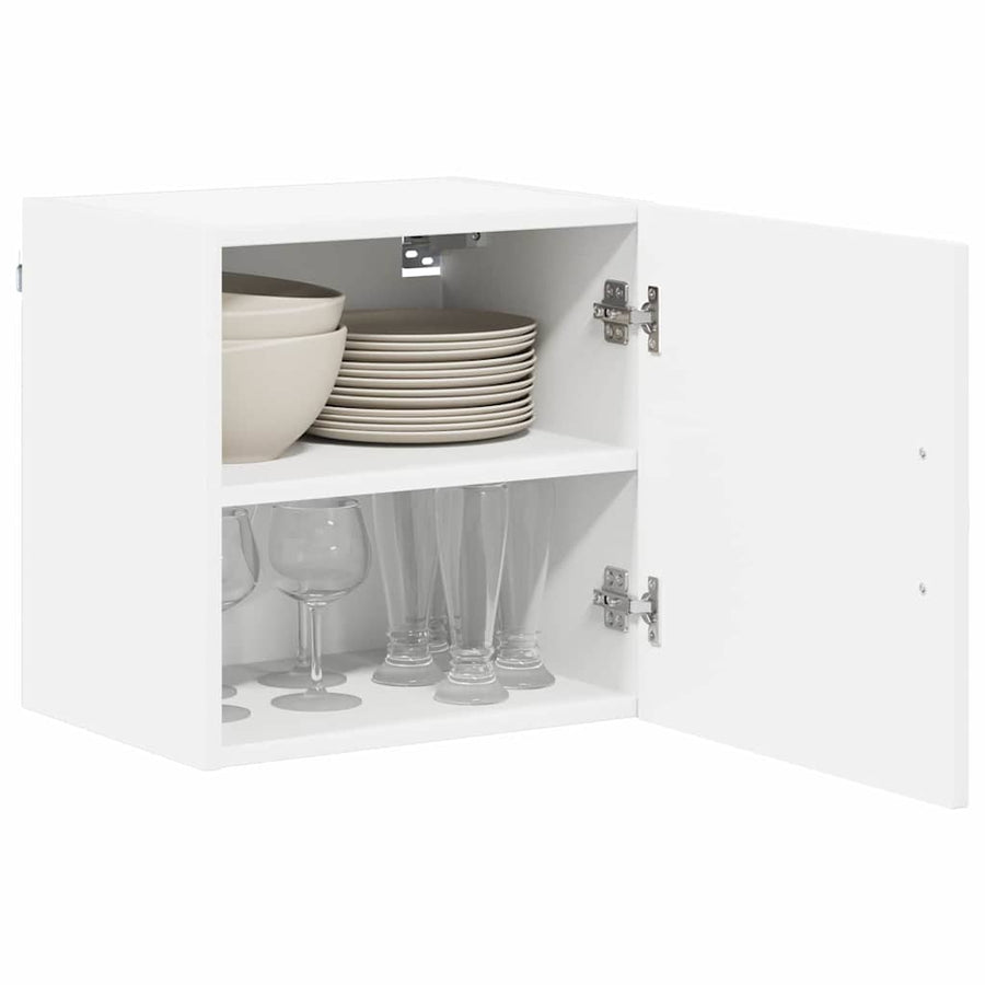 Keukenkast aan de muur 2 pcs Wit 40 x 31 x 40 cm Bewerkt hout