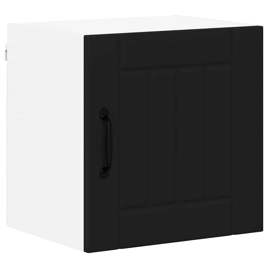 Keukenkast aan de muur Zwart 40 x 31 x 40 cm Bewerkt hout