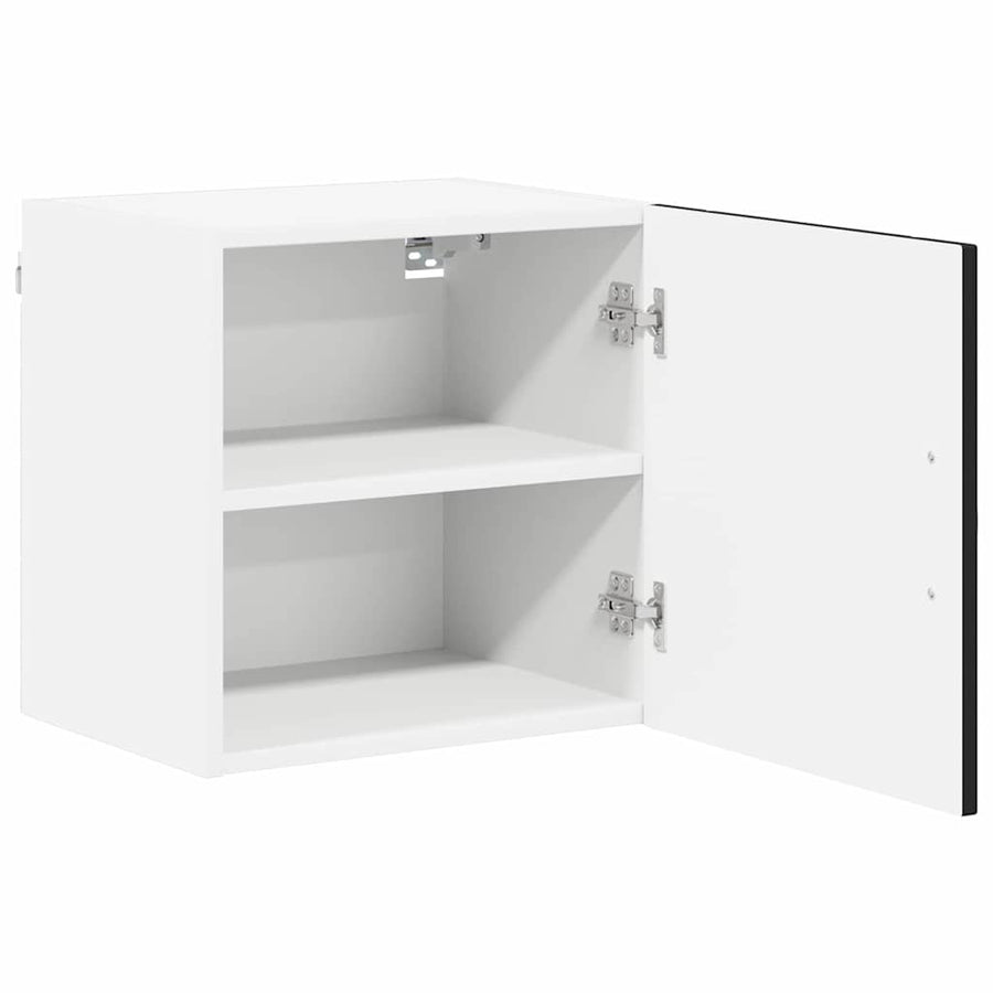 Keukenkast aan de muur 2 pcs Zwart 40 x 31 x 40 cm Bewerkt hout