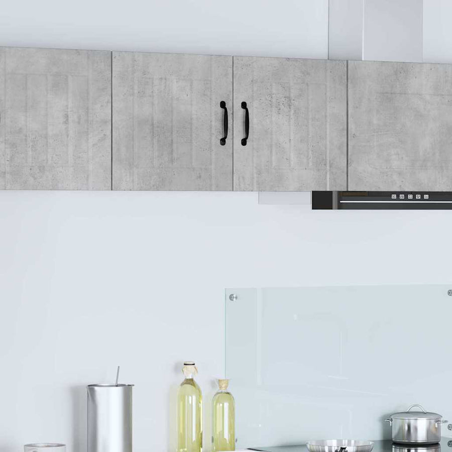 Keukenkast aan de muur 2 pcs Beton Grijs 40 x 31 x 40 cm