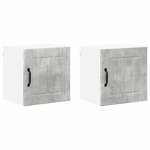 Keukenkast aan de muur 2 pcs Beton Grijs 40 x 31 x 40 cm