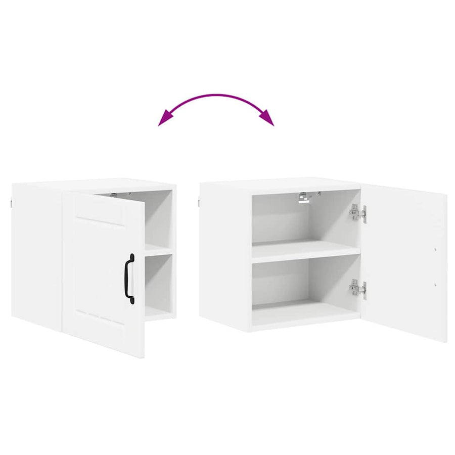 Keukenkast aan de muur met plank Hoogglans wit 40 x 31 x 40 cm