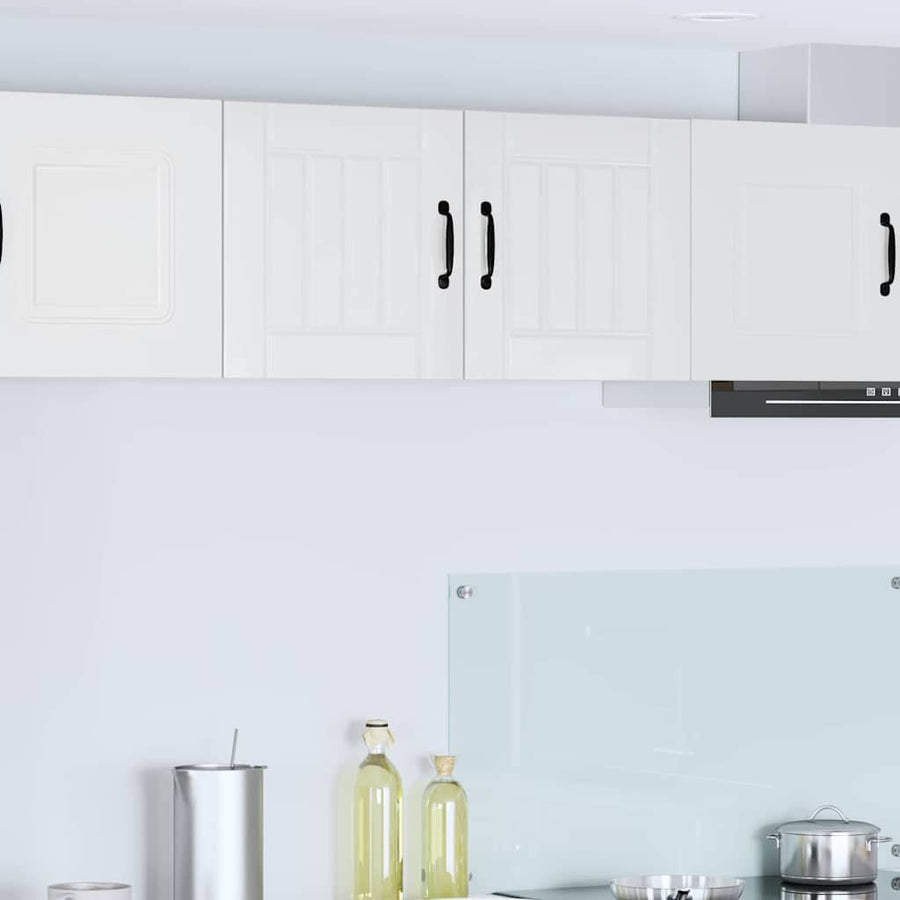 Keukenkast aan de muur 2 pcs Hoogglans wit 40 x 31 x 40 cm