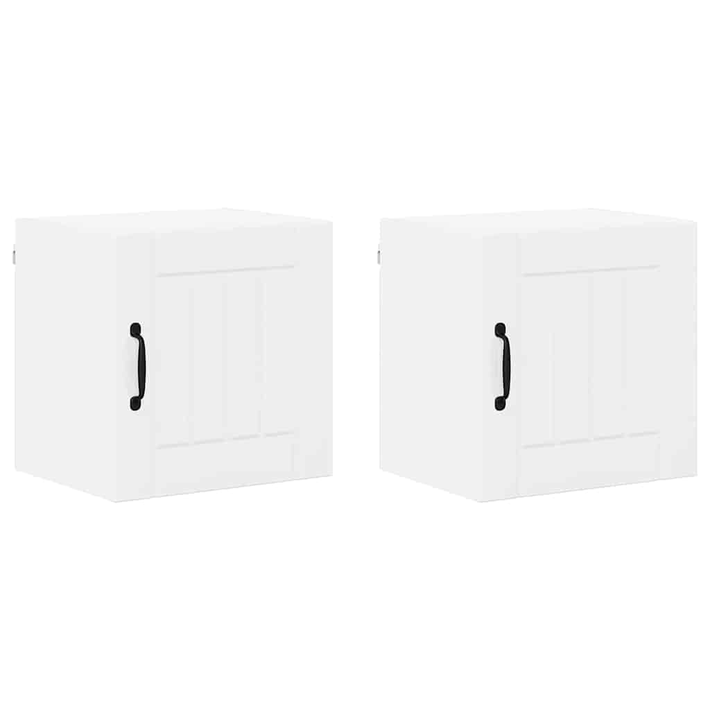 Keukenkast aan de muur 2 pcs Hoogglans wit 40 x 31 x 40 cm