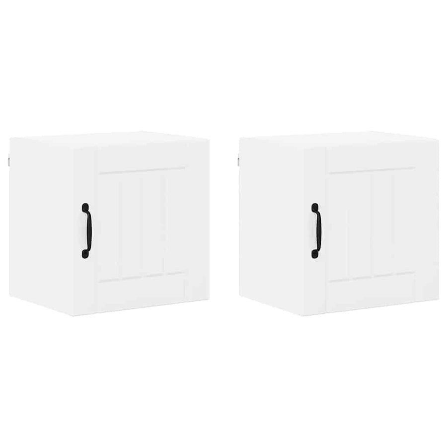Keukenkast aan de muur 2 pcs Hoogglans wit 40 x 31 x 40 cm