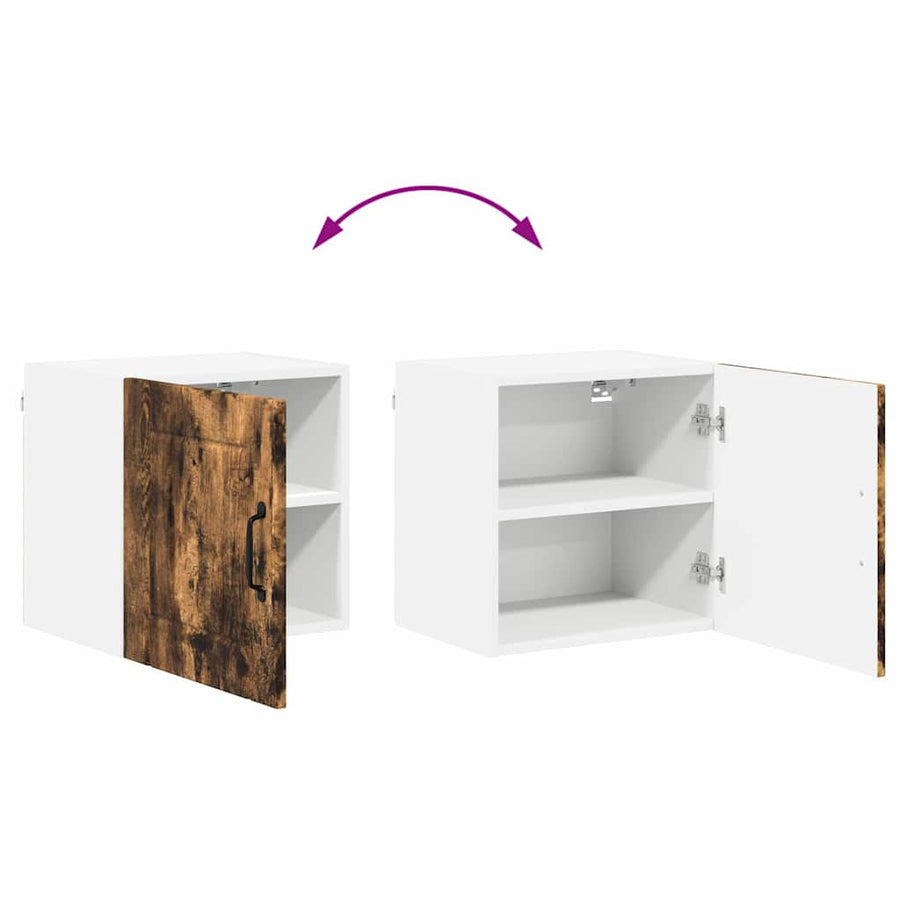 Keukenkast aan de muur met plank Gerookt eiken 40 x 31 x 40 cm