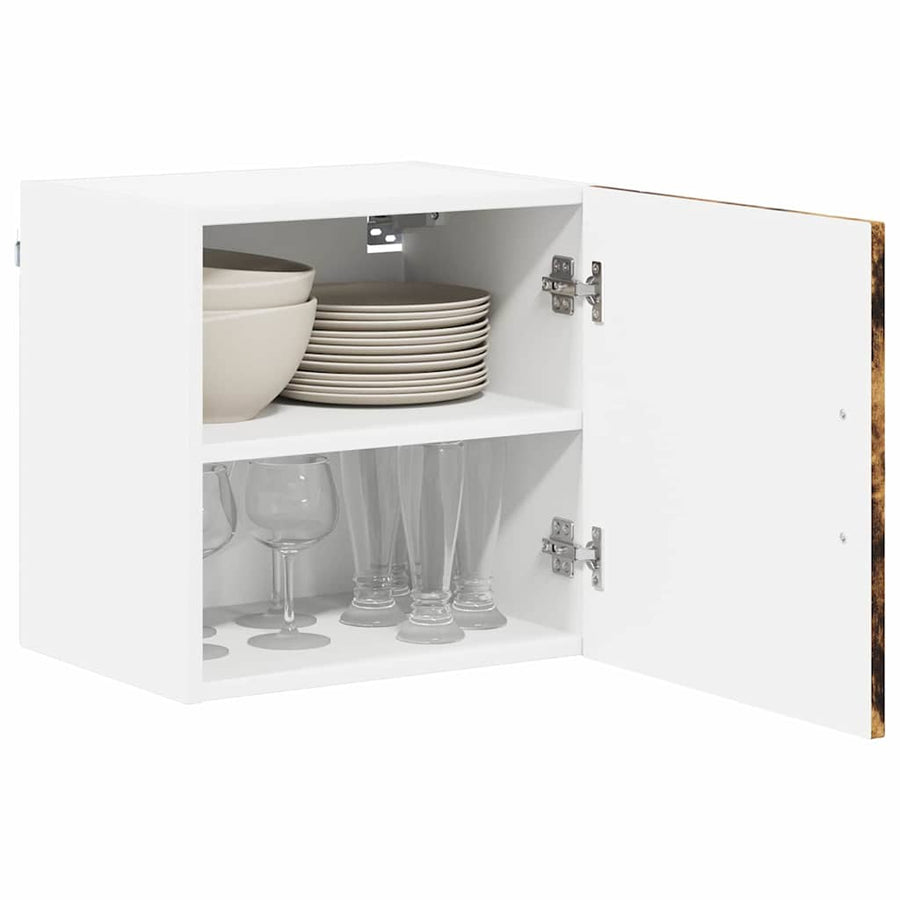 Keukenkast aan de muur 2 pcs Gerookt eiken 40 x 31 x 40 cm