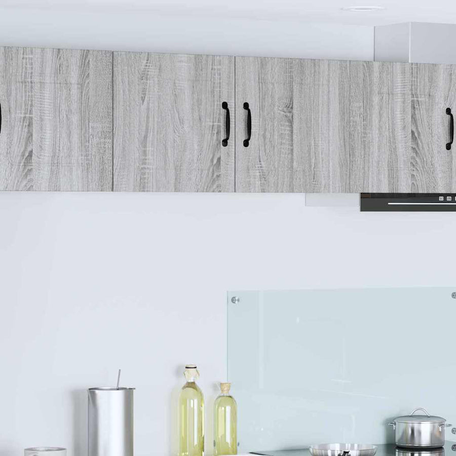 Keukenkast aan de muur met plank Grijs Sonoma 40 x 31 x 40 cm