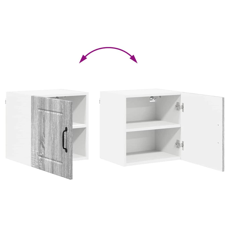 Keukenkast aan de muur met plank Grijs Sonoma 40 x 31 x 40 cm
