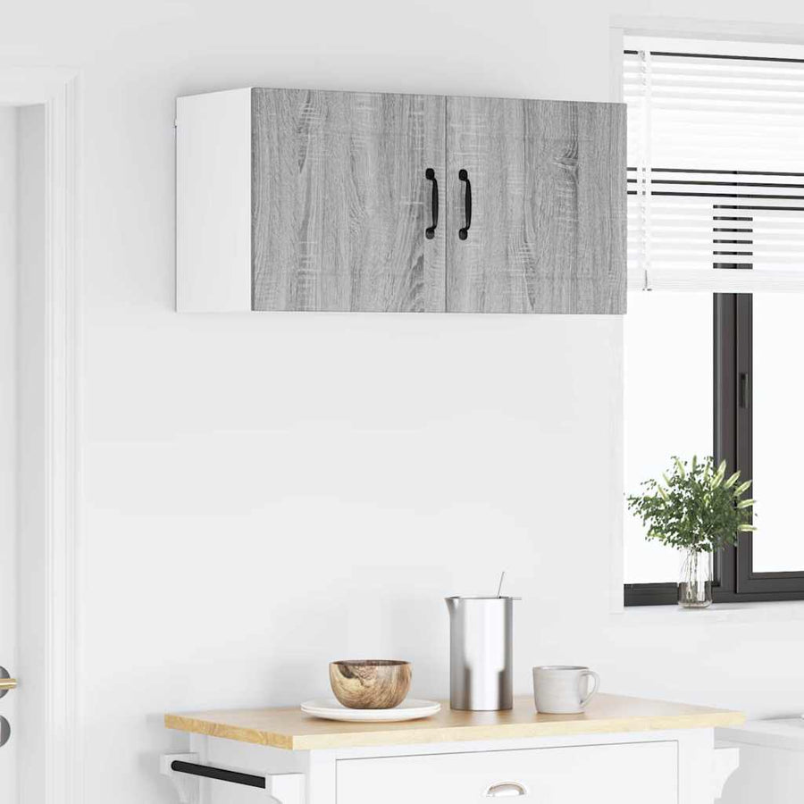 Keukenkast aan de muur 2 pcs Grijs Sonoma 40 x 31 x 40 cm