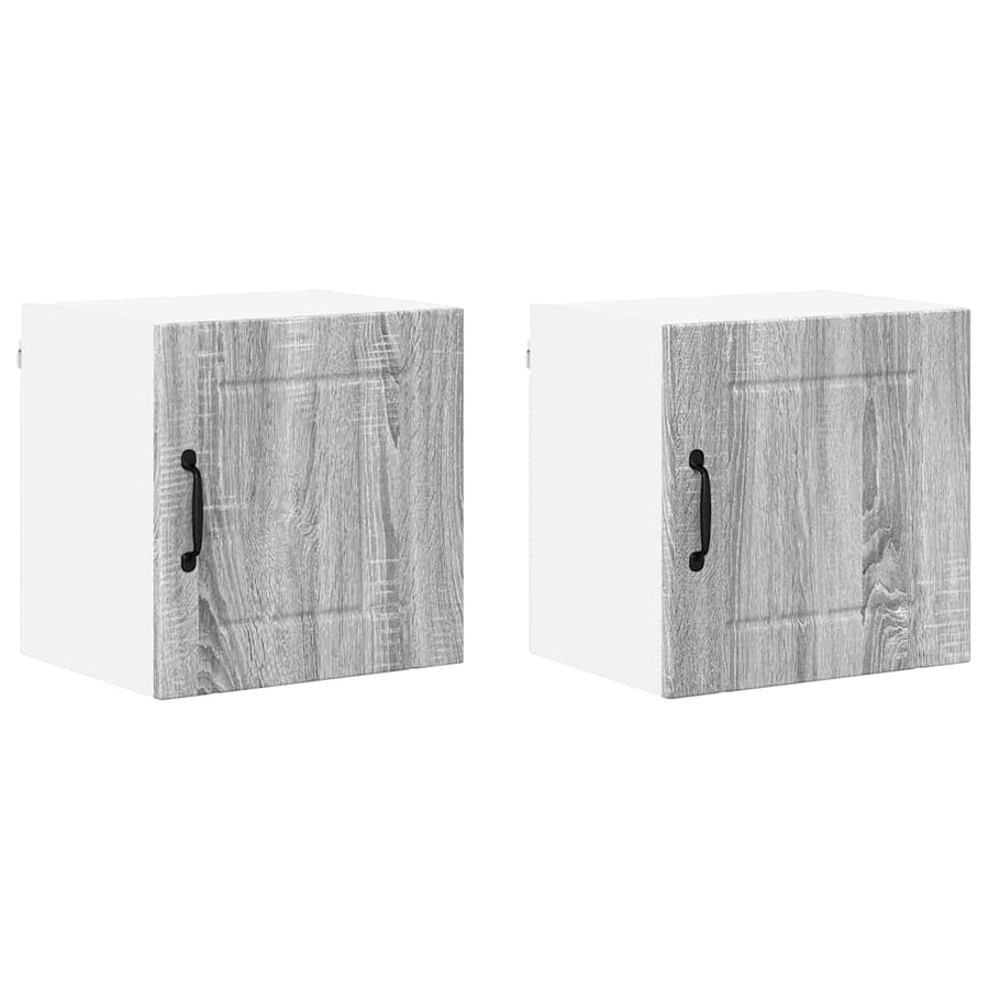 Keukenkast aan de muur 2 pcs Grijs Sonoma 40 x 31 x 40 cm