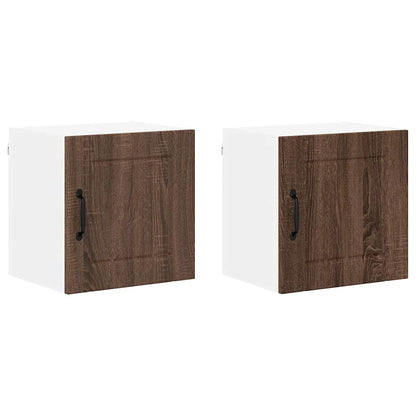 Keukenkast aan de muur 2 pcs Bruin Eiken 40 x 31 x 40 cm