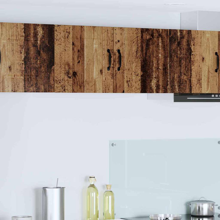 Keukenkast aan de muur met plank 2 pcs Oud Hout 40 x 31 x 40 cm