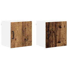 Keukenkast aan de muur met plank 2 pcs Oud Hout 40 x 31 x 40 cm