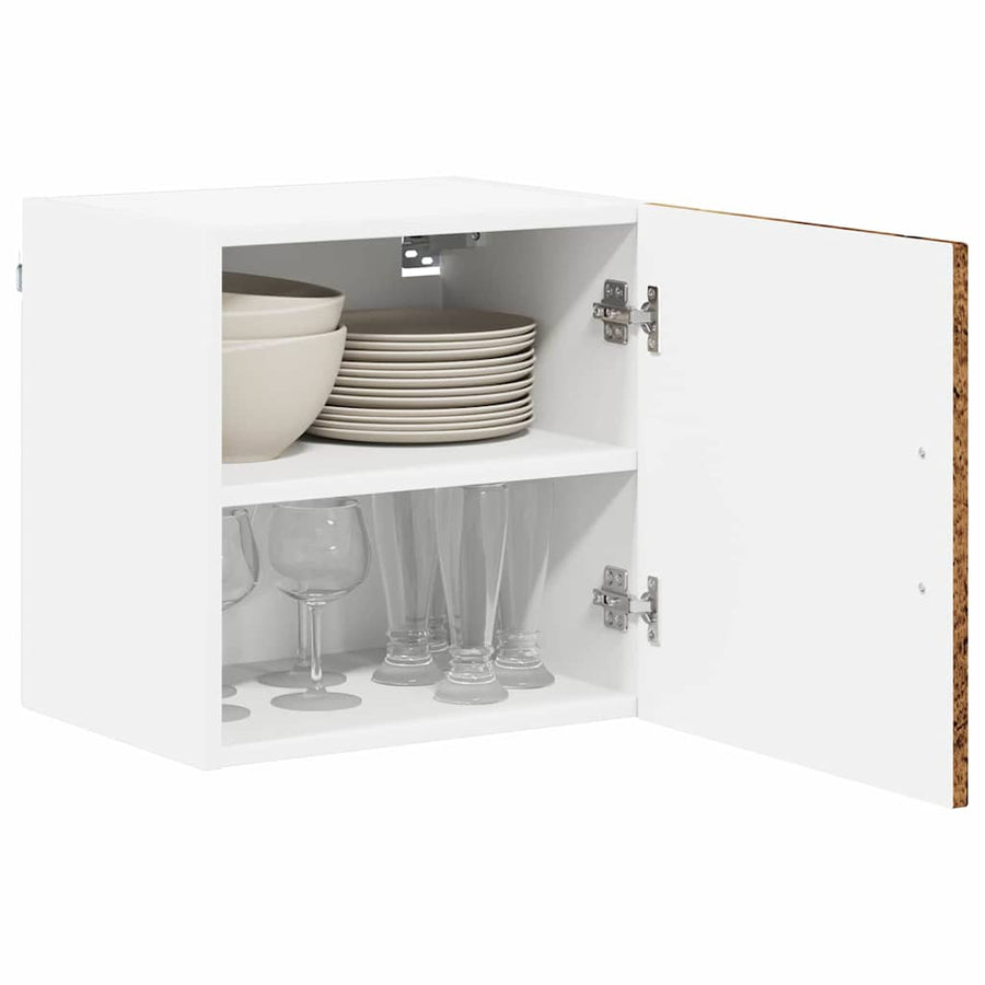 Keukenkast aan de muur met plank 2 pcs Oud Hout 40 x 31 x 40 cm