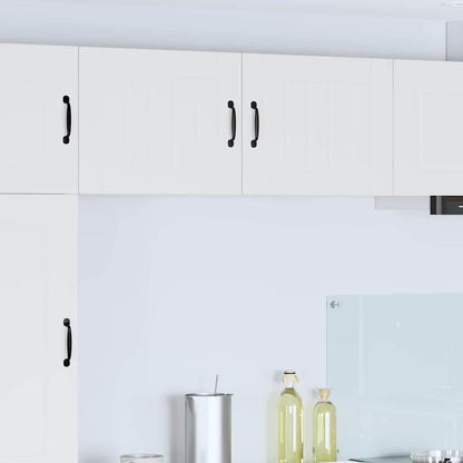 Keukenkast aan de muur 2 pcs Wit 50 x 31 x 40 cm Bewerkt hout