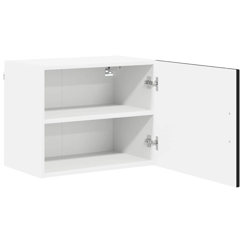 Keukenkast aan de muur 2 pcs Zwart 50 x 31 x 40 cm Bewerkt hout