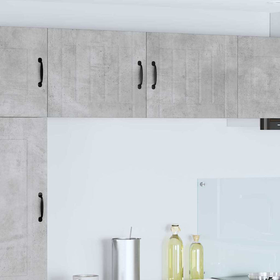 Keukenkast aan de muur 2 pcs Beton Grijs 50 x 31 x 40 cm
