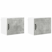 Keukenkast aan de muur 2 pcs Beton Grijs 50 x 31 x 40 cm