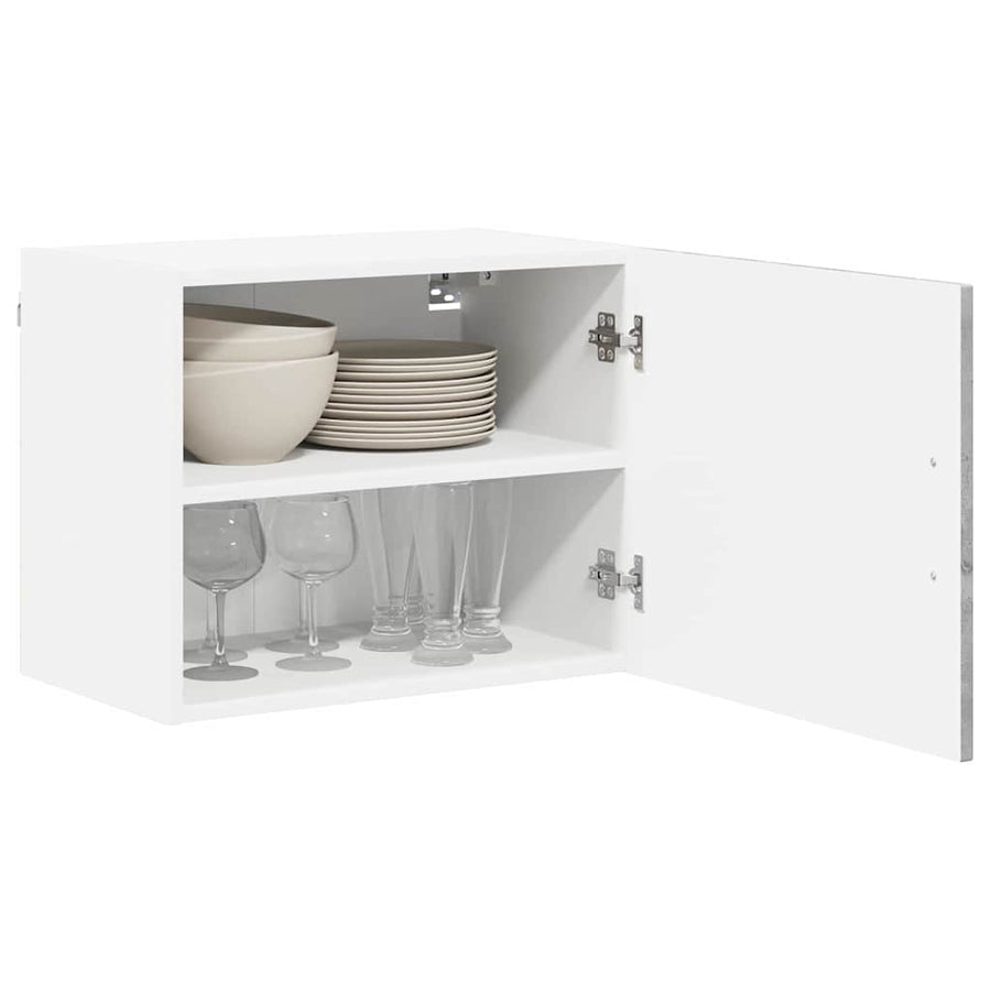 Keukenkast aan de muur 2 pcs Beton Grijs 50 x 31 x 40 cm