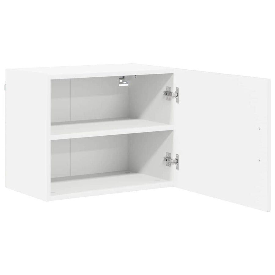 Keukenkast aan de muur met plank Hoogglans wit 50 x 31 x 40 cm