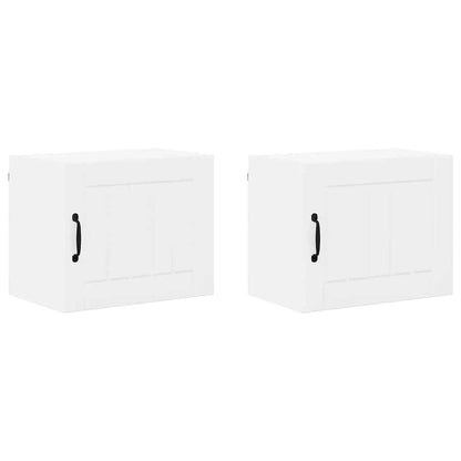 Keukenkast aan de muur 2 pcs Hoogglans wit 50 x 31 x 40 cm