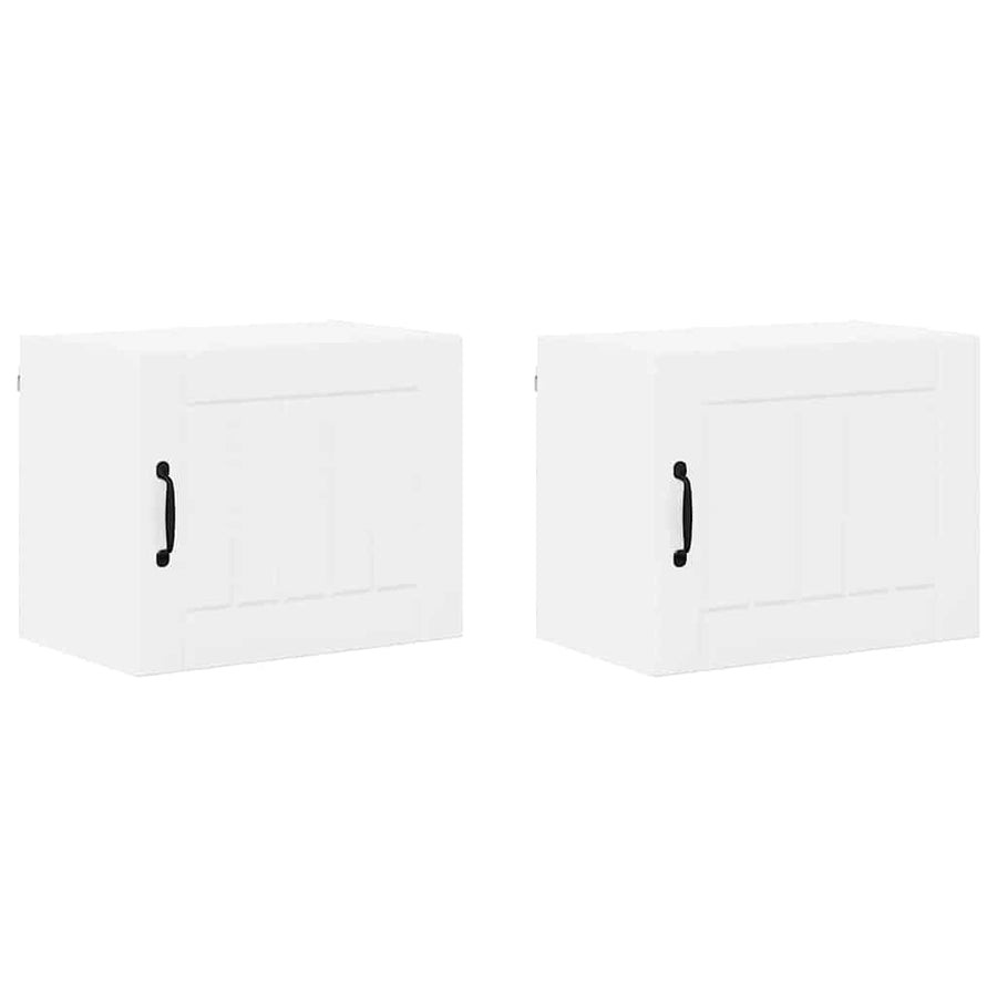 Keukenkast aan de muur 2 pcs Hoogglans wit 50 x 31 x 40 cm