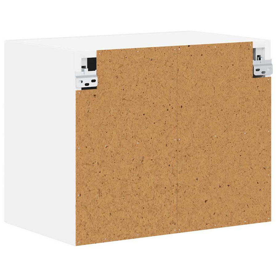 Keukenkast aan de muur 2 pcs Hoogglans wit 50 x 31 x 40 cm