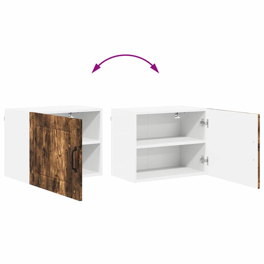 Keukenkast aan de muur met plank Gerookt eiken 50 x 31 x 40 cm