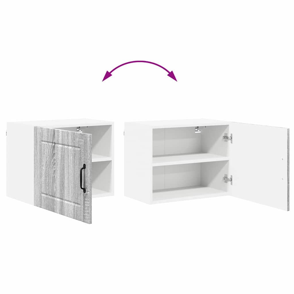 Keukenkast aan de muur met plank Grijs Sonoma 50 x 31 x 40 cm