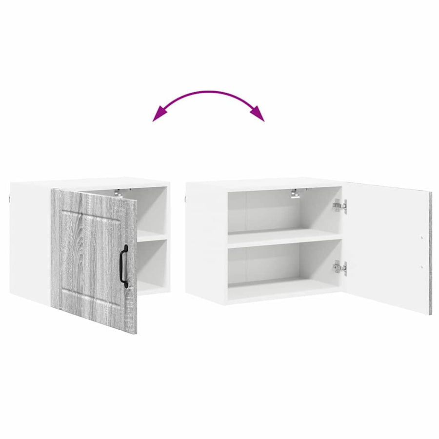Keukenkast aan de muur met plank Grijs Sonoma 50 x 31 x 40 cm