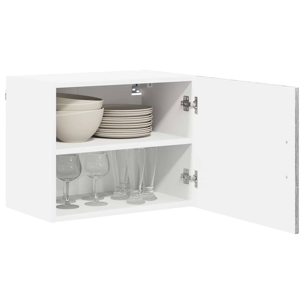 Keukenkast aan de muur met plank Grijs Sonoma 50 x 31 x 40 cm