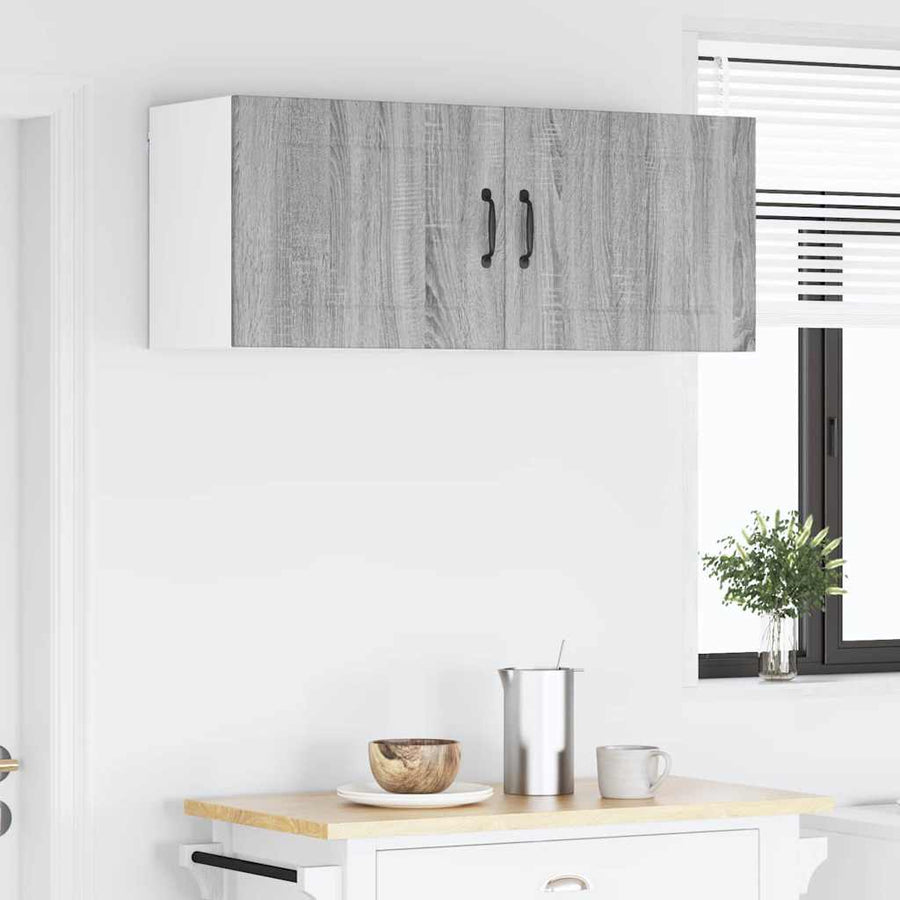 Keukenkast aan de muur 2 pcs Grijs Sonoma 50 x 31 x 40 cm