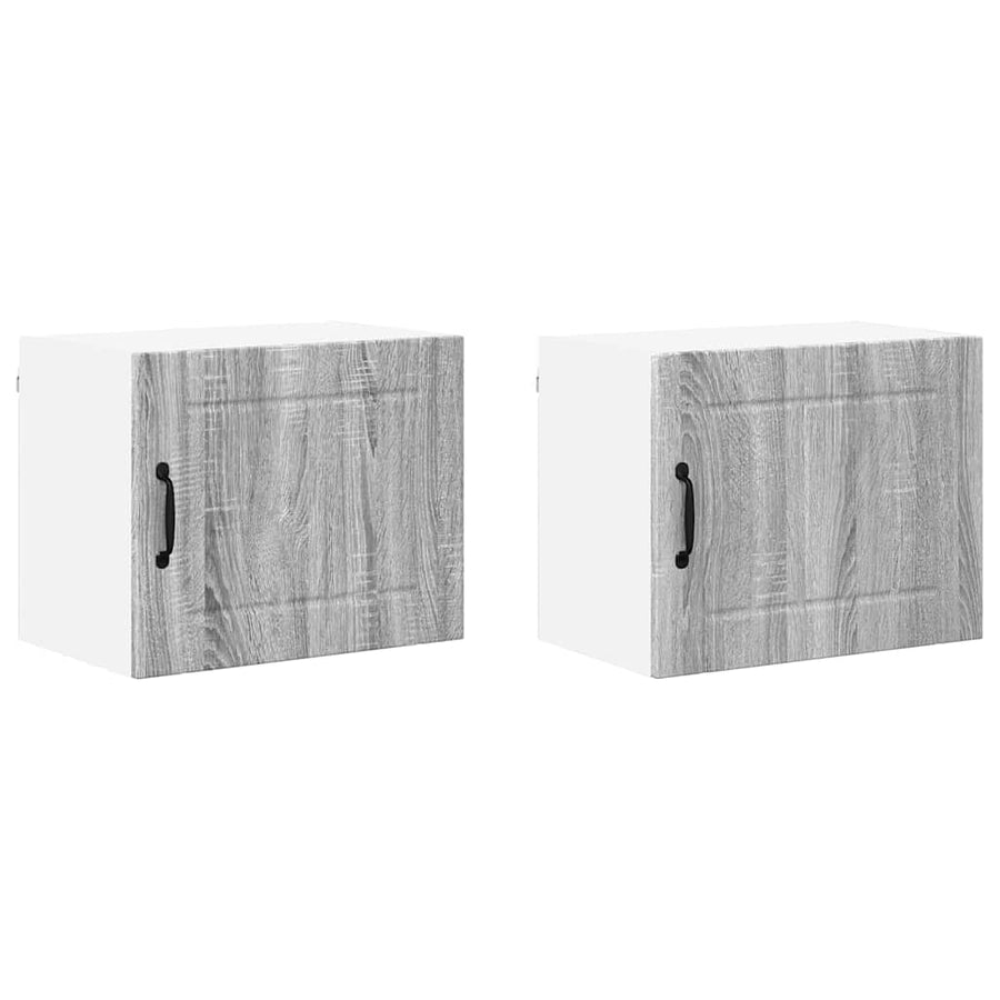 Keukenkast aan de muur 2 pcs Grijs Sonoma 50 x 31 x 40 cm