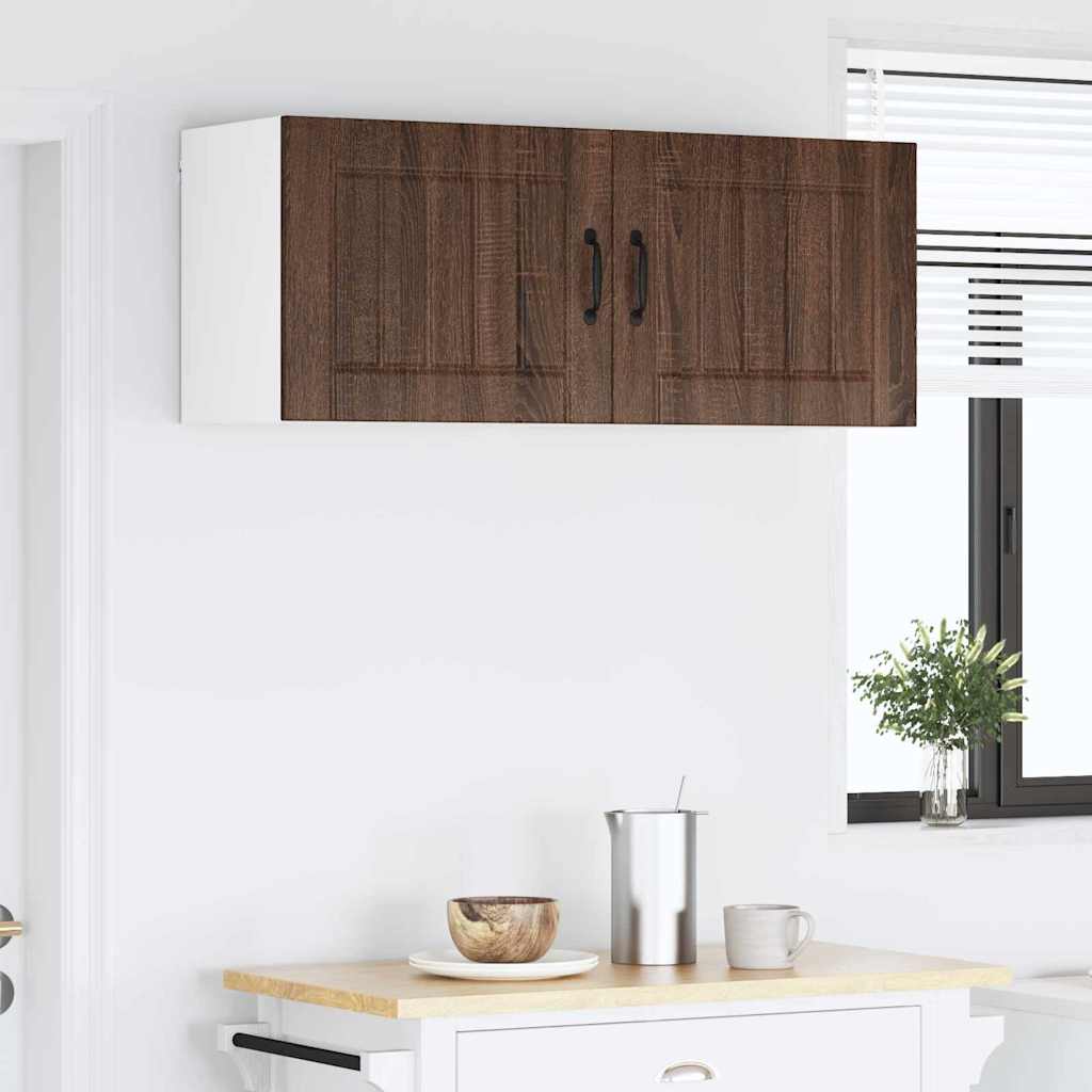 Keukenkast aan de muur Bruin Eiken 50 x 31 x 40 cm Bewerkt hout