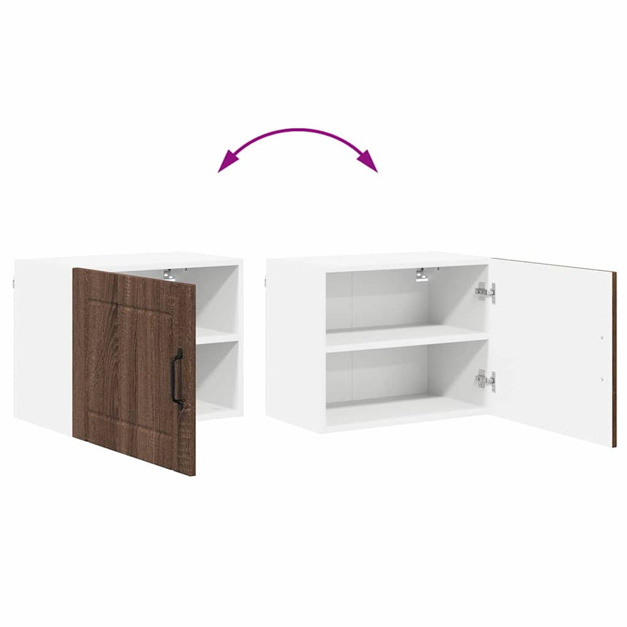 Keukenkast aan de muur Bruin Eiken 50 x 31 x 40 cm Bewerkt hout