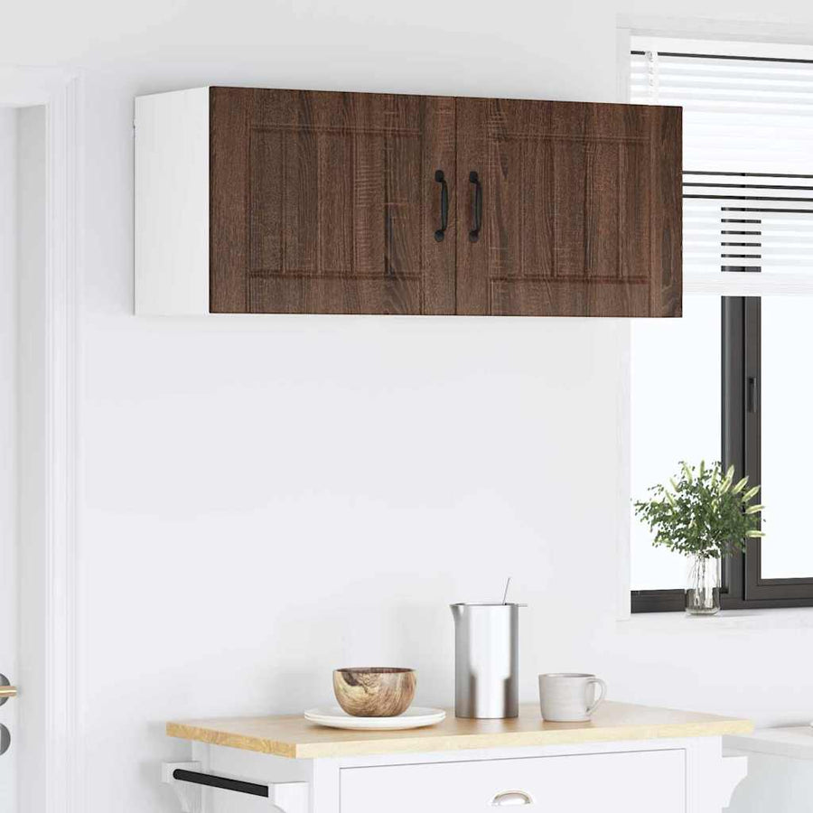 Keukenkast aan de muur 2 pcs Bruin Eiken 50 x 31 x 40 cm