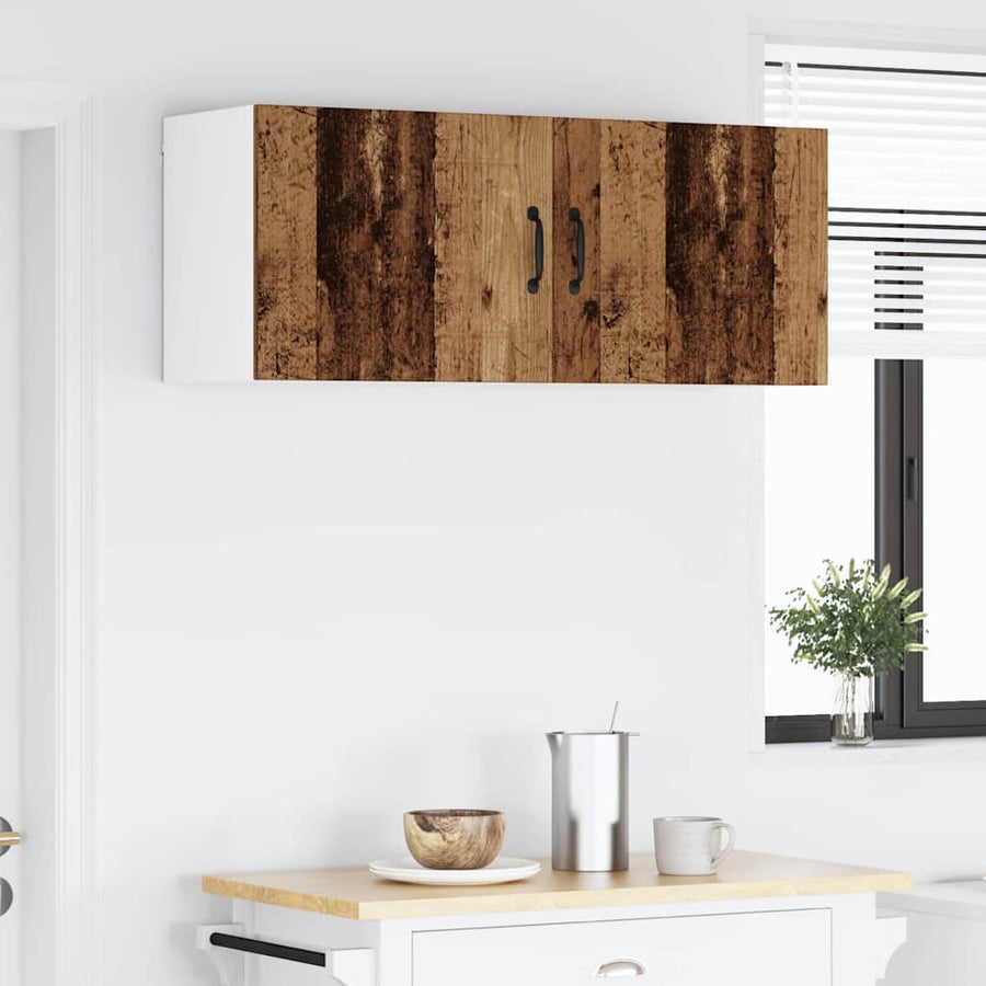 Keukenkast aan de muur met plank 2 pcs Oud Hout 50 x 31 x 40 cm