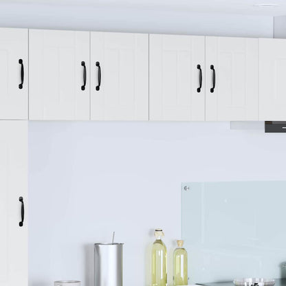 Keukenkast aan de muur 2 pcs Wit 60 x 31 x 40 cm Bewerkt hout