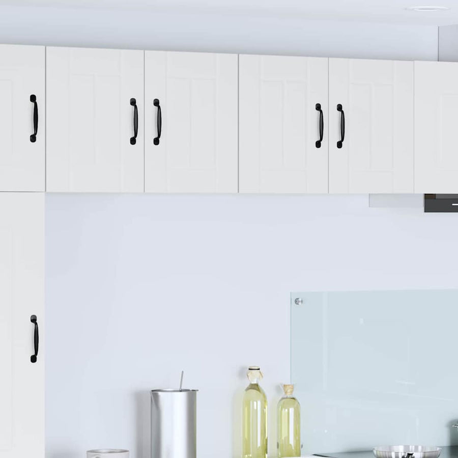 Keukenkast aan de muur 2 pcs Wit 60 x 31 x 40 cm Bewerkt hout