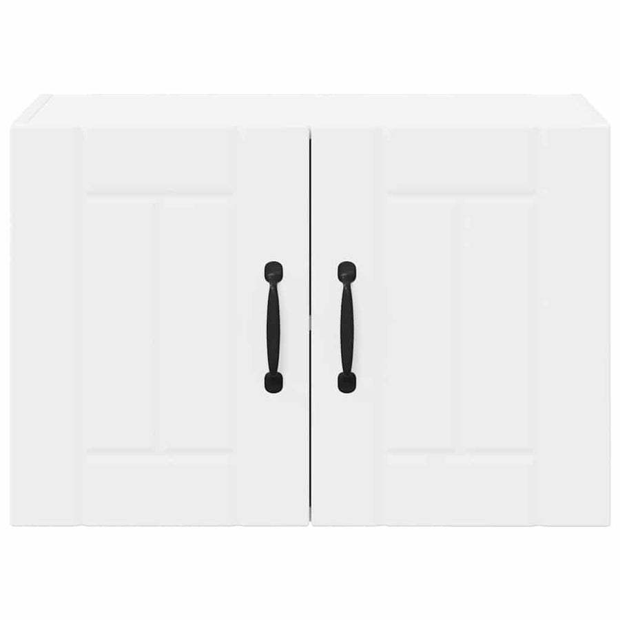 Keukenkast aan de muur 2 pcs Wit 60 x 31 x 40 cm Bewerkt hout