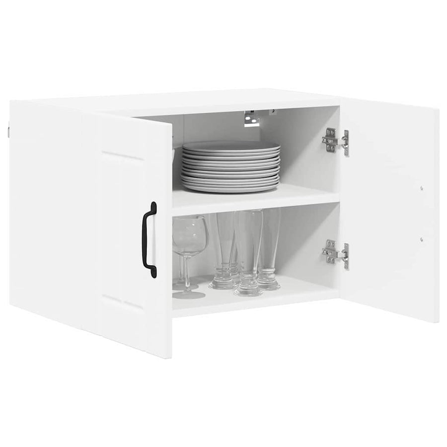 Keukenkast aan de muur 2 pcs Wit 60 x 31 x 40 cm Bewerkt hout