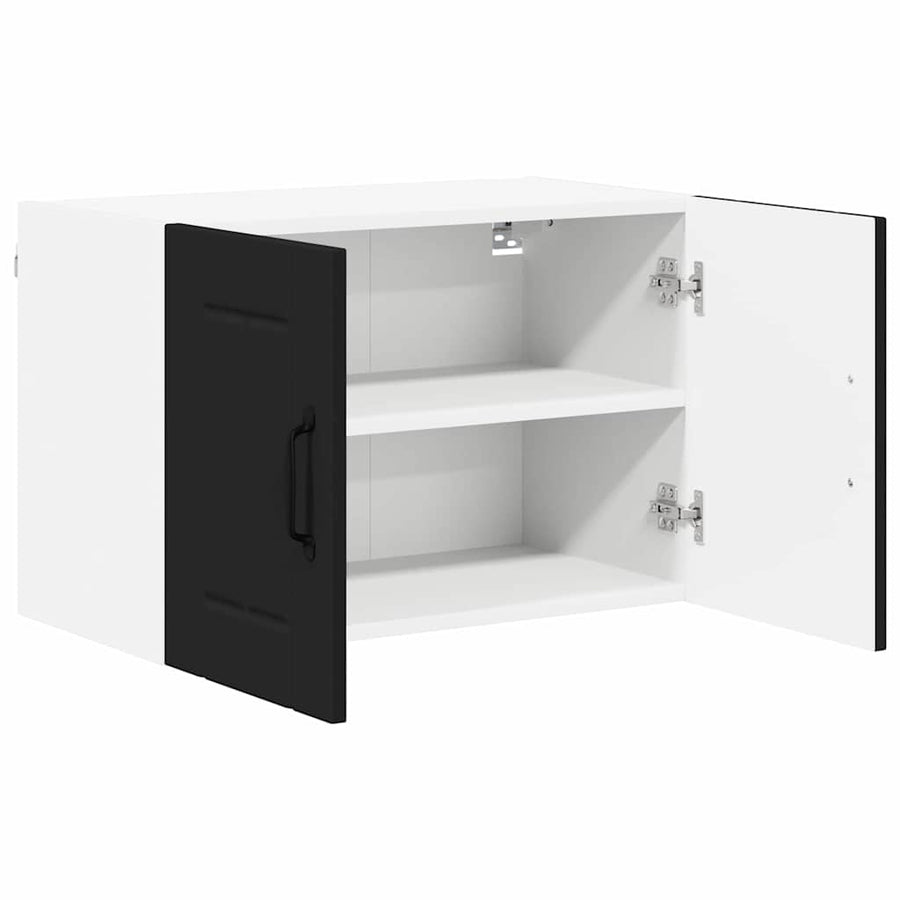 Keukenkast aan de muur Zwart 60 x 31 x 40 cm Bewerkt hout