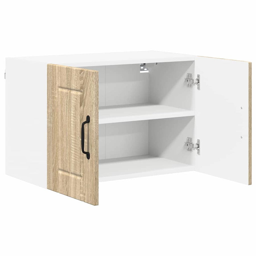 Keukenwandkasten met plank 2 pcs Sonoma Eiken 60 x 31 x 40 cm
