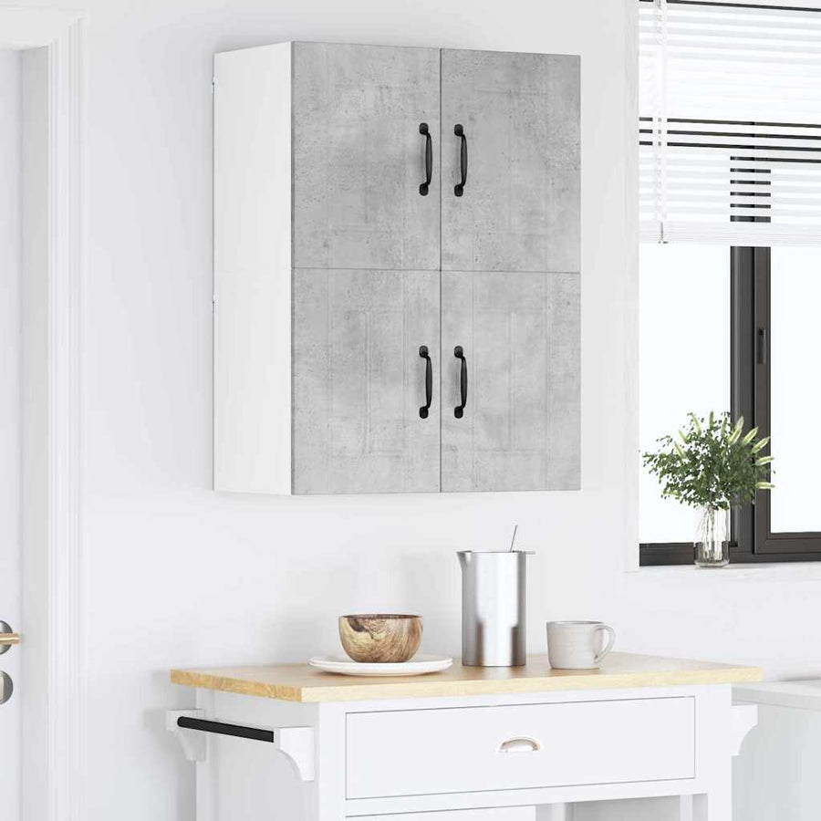 Keukenkast aan de muur Beton Grijs 60 x 31 x 40 cm Bewerkt hout