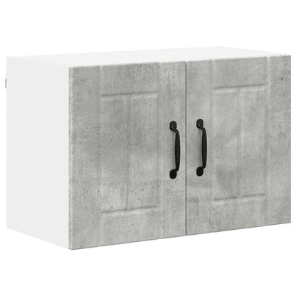 Keukenkast aan de muur Beton Grijs 60 x 31 x 40 cm Bewerkt hout
